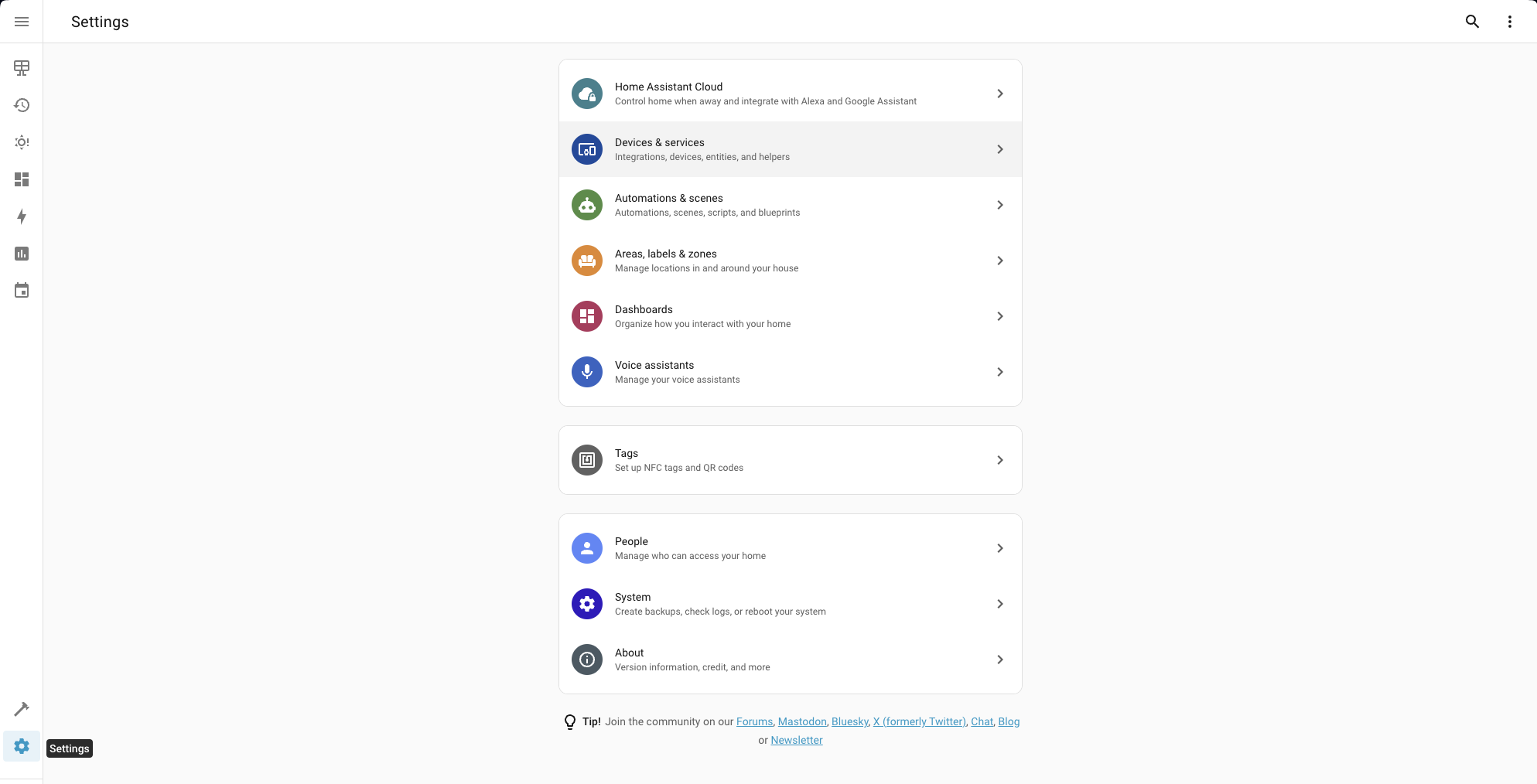 Screenshot 1 — Devices & Services in Home Assistant
