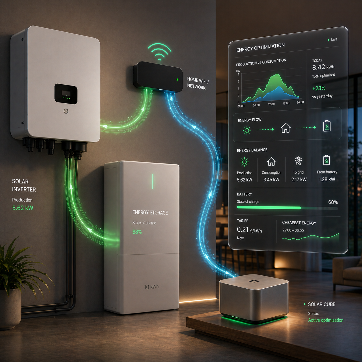 Solar Cube Connection